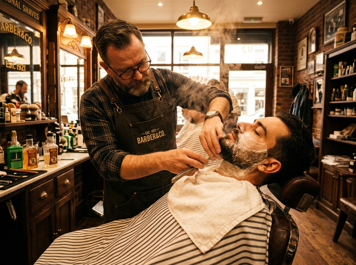 Traditional Hot Towel Shave